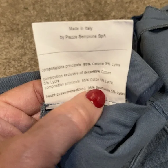 Piazza Sempione Audrey Carpi pants - size 44. B9 - Picture 4 of 8